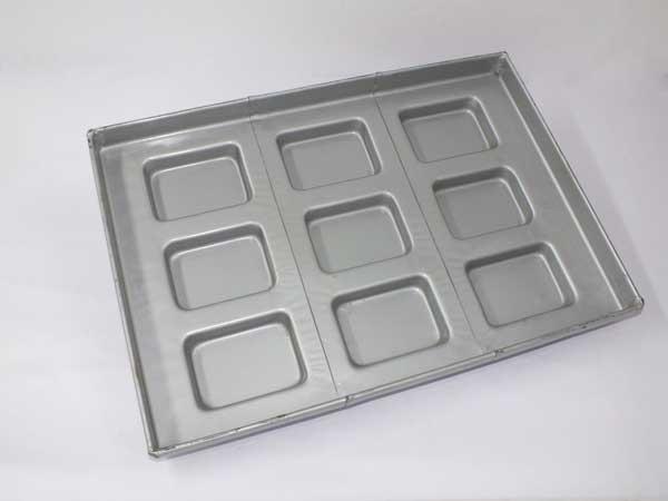 square cupcake pan factory, bulk square muffin tray, industrial